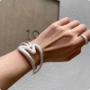 Love Bracelet Wristband Adjustable Multi-Wear Armband Double Love
