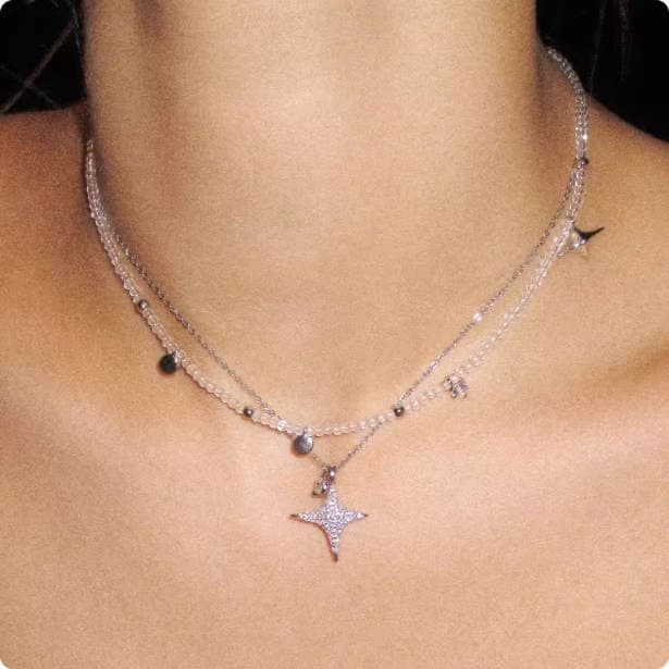 Women'S Star Necklace Pendant Clavicle Chain